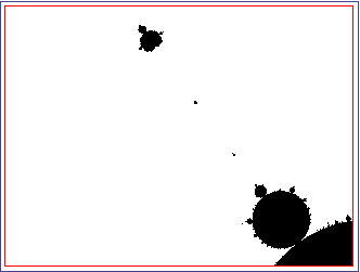 Figure 4: Mandelbrot set detail with an iteration maximum of 1,500,000
