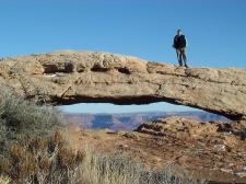 Nils on Mesa Arch