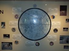 Map of Apollo moon landing sites